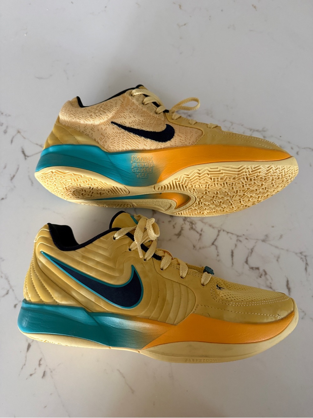 Nike Ja 2 Yellow & Teal Sneakers